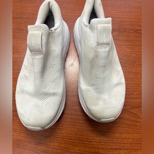 Hoka White Slip-On Sneakers